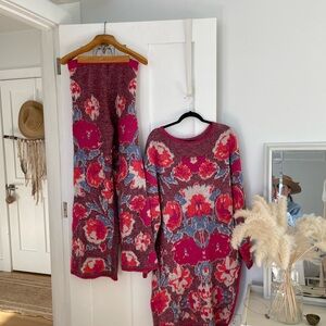 Zara Jacquard Tunic Sweater Set